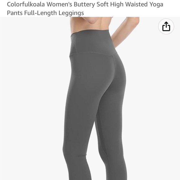 โค๏ธโ๐ฅSOLDโค๏ธโ๐ฅ Colorfulkoala Charcoal Grey Leggings - Picture 2 of 3